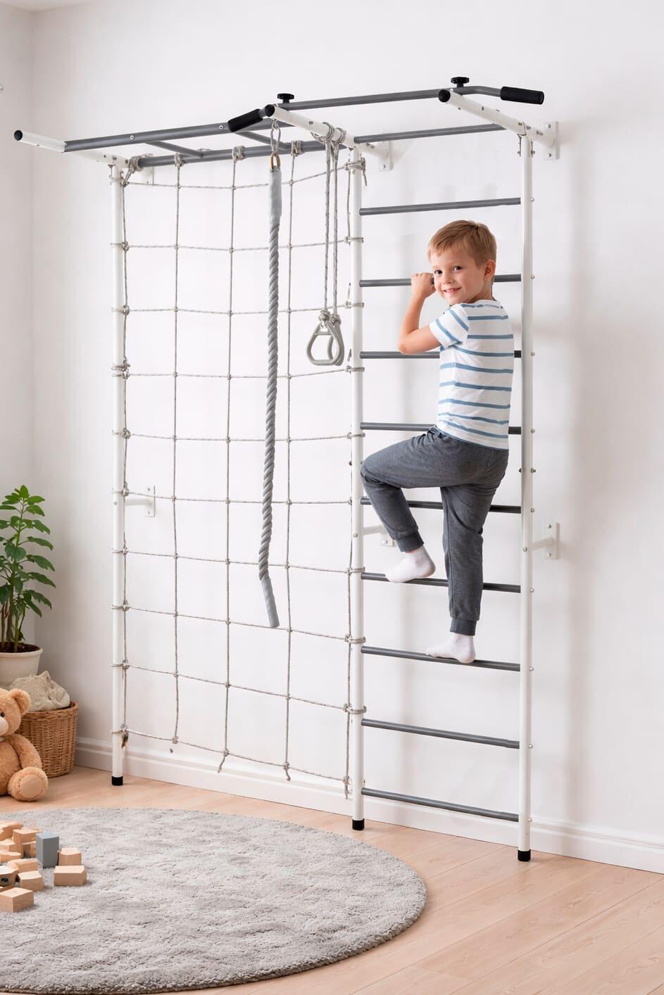 Espalier Smart Plus avec filet d’escalade 6/7