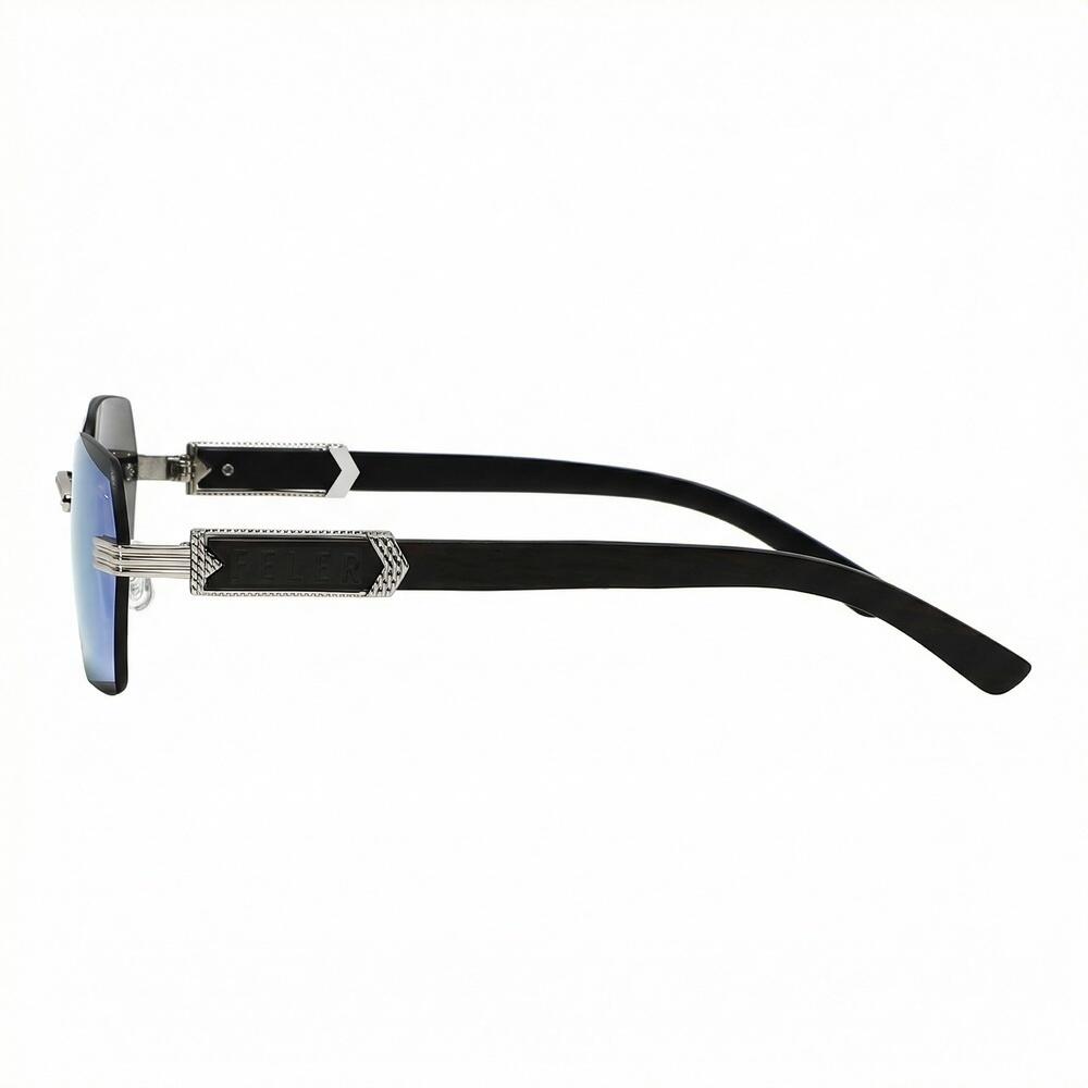 Lunettes de soleil en bois Feler 2811M-4 unisexe, taille 54 mm 3/6