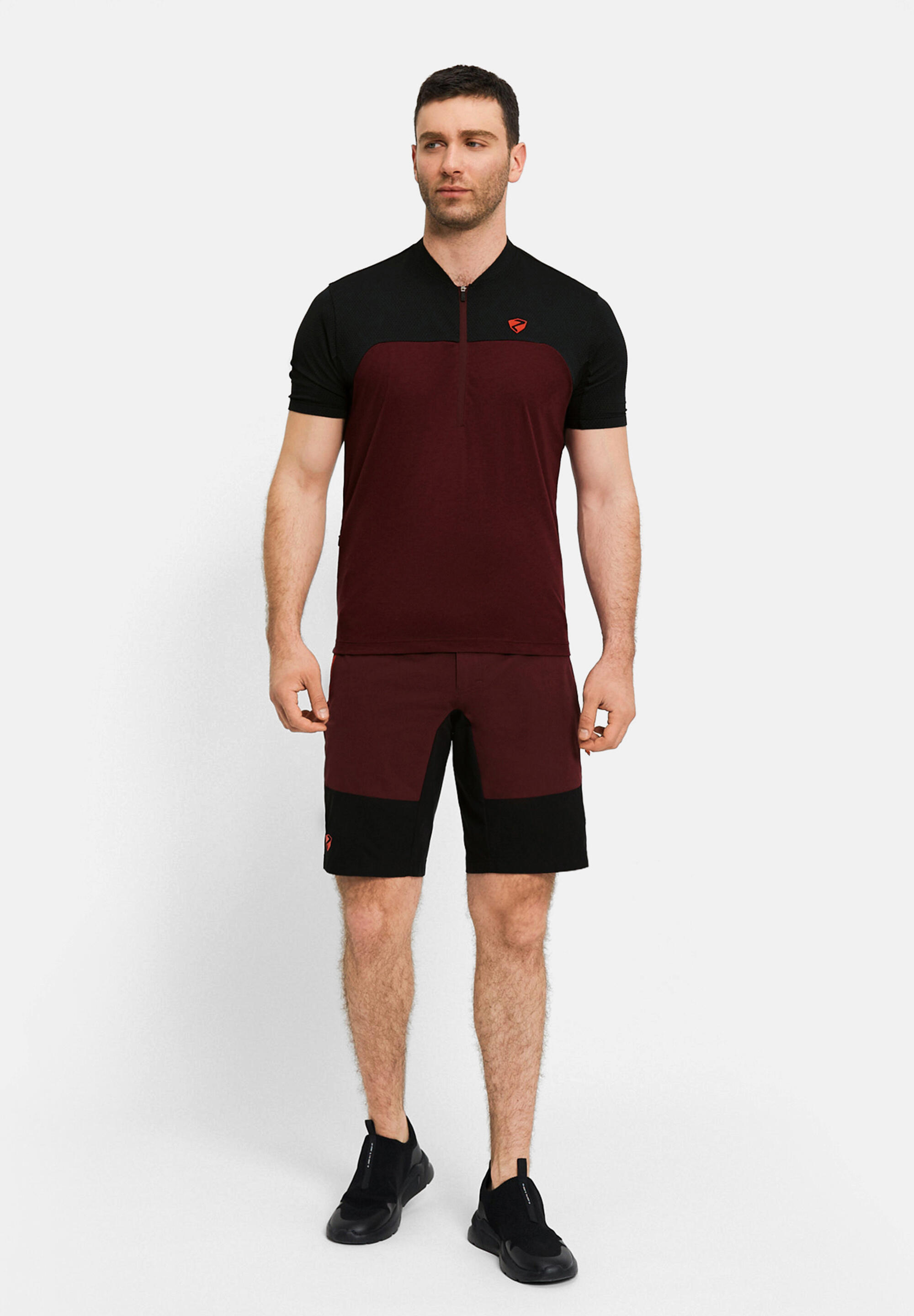 Kurzärmeliges Radtrikot NARIUS-Z cognac 4/5