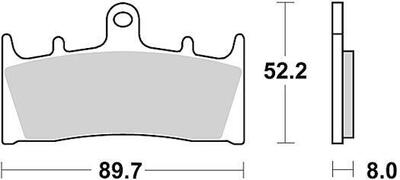 Trw remblokken "mcb 659" brake pad mcb 659 crq hyper carbon racing