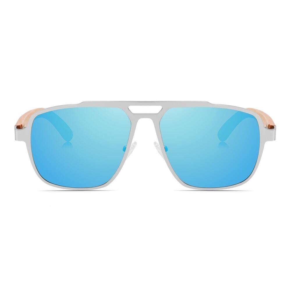 Lunettes de soleil en bois Feler 2517M-4 unisexe, taille 56 mm 2/4