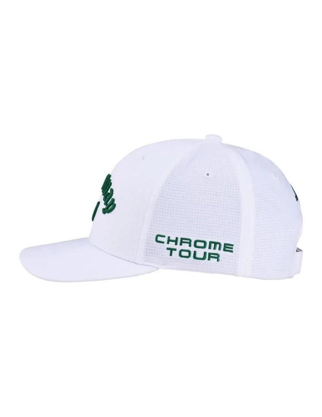 Callaway NEW Tour Performance Pro 26, Gorra de Golf para Hombre, Blanco/Verde 2/3