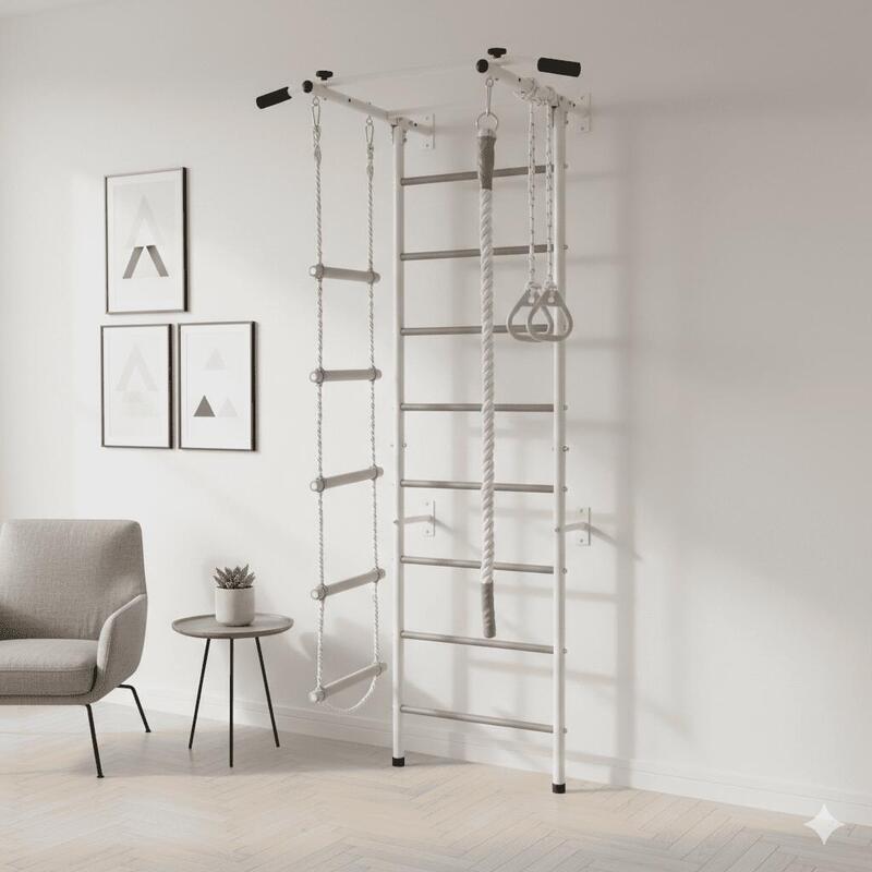 Scară de gimnastică inteligentă - alb
