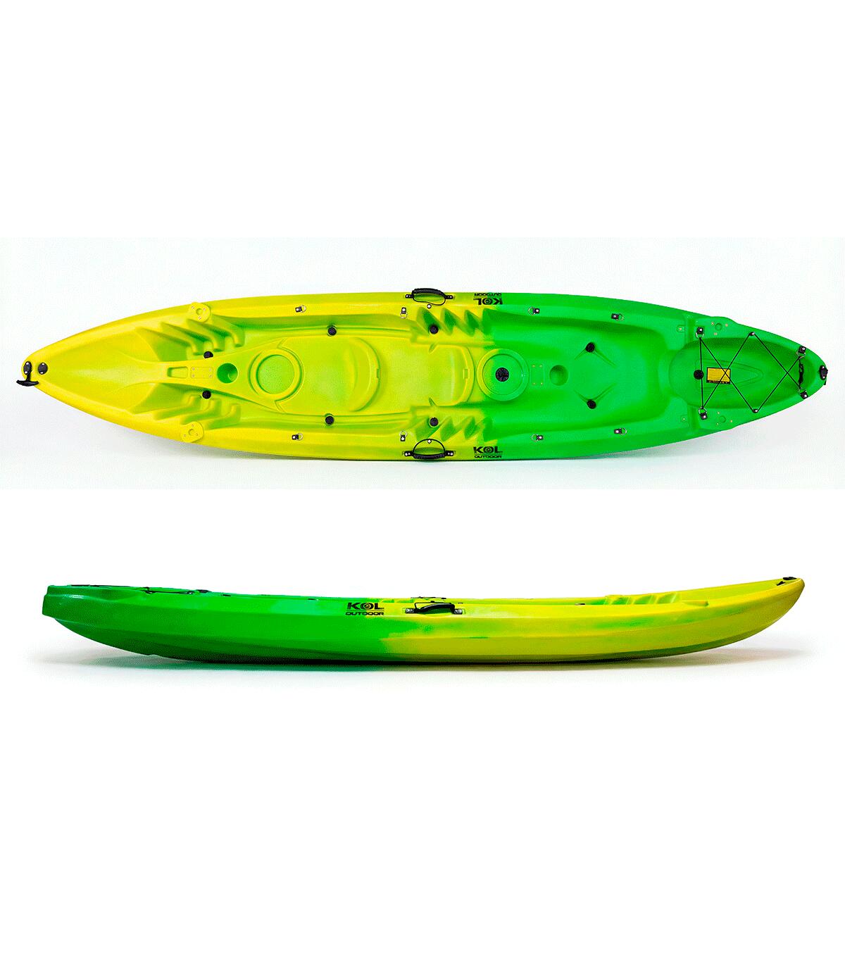 Kayak doble 2+1 Kol Outdoor Oceanus Aquasport (372 x 86cm) 2/7
