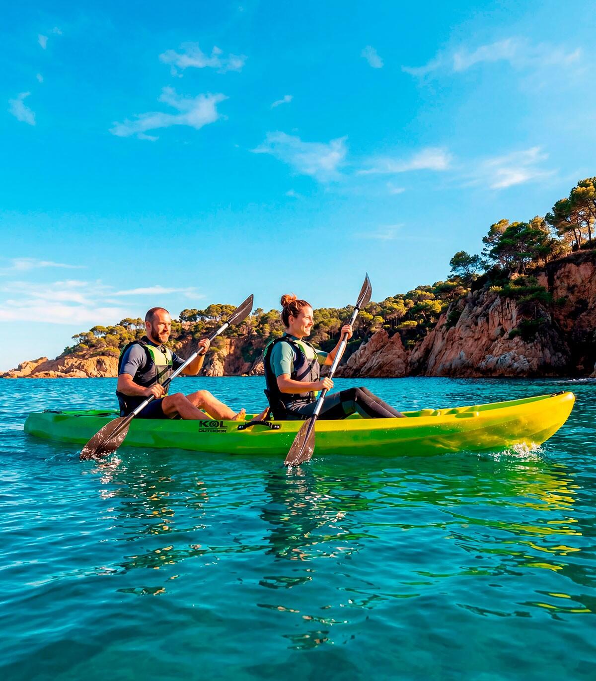 Kayak doble 2+1 Kol Outdoor Oceanus Aquasport (372 x 86cm) 6/7