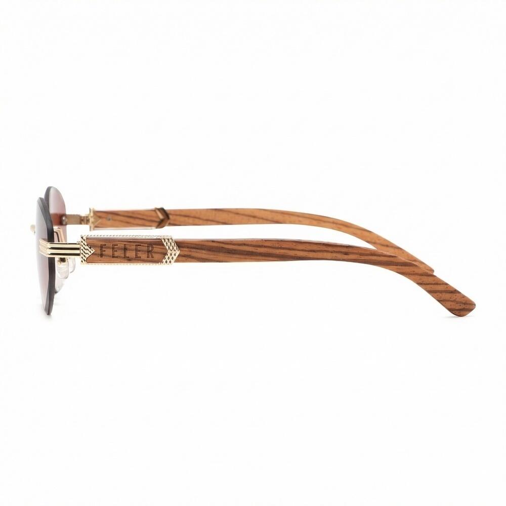 Gafas de Sol de Madera Feler 2820-2 Unisex Talla 51 mm 3/5