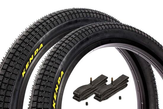 BMX Reifen SET KENDA K1040 20 x 2,25 Zoll + Schlauch AV