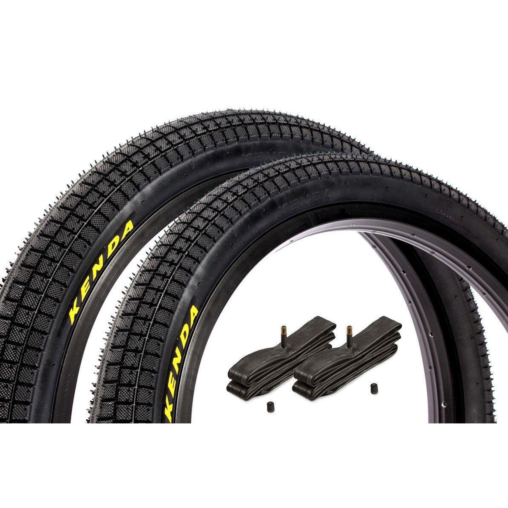 KENDA Sada plášťů BMX KENDA K1040 20 x 2,25 palce + duše AV