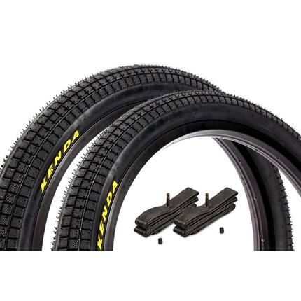 Zestaw opon BMX KENDA K1040 20 x 2,25 cala + dętka AV