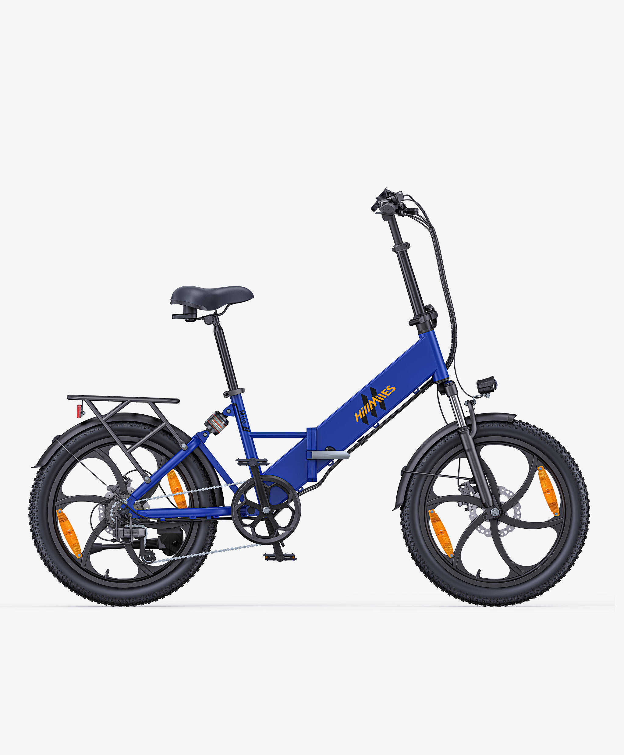 Bicicletta elettrica pieghevole HillMiles Mile2 con autonomia di 100 km e pneuma 2/6