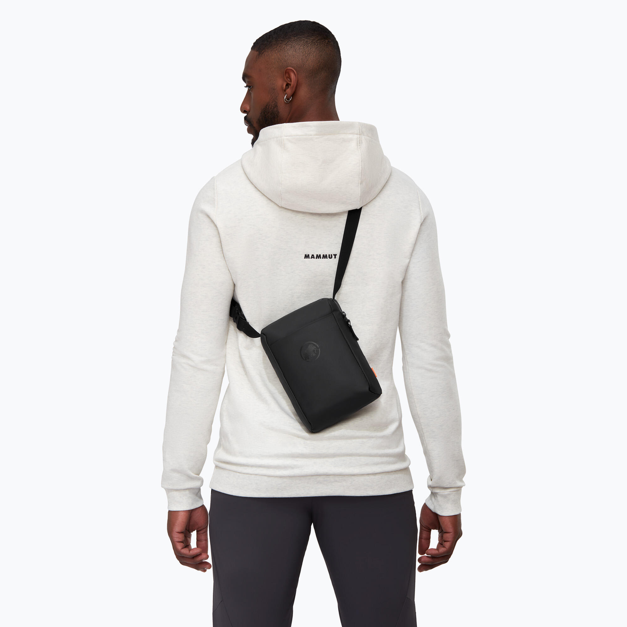 Sac bandoulière Mammut Seon Pouch noir 2L déperlant dos rembourré compact 7/7