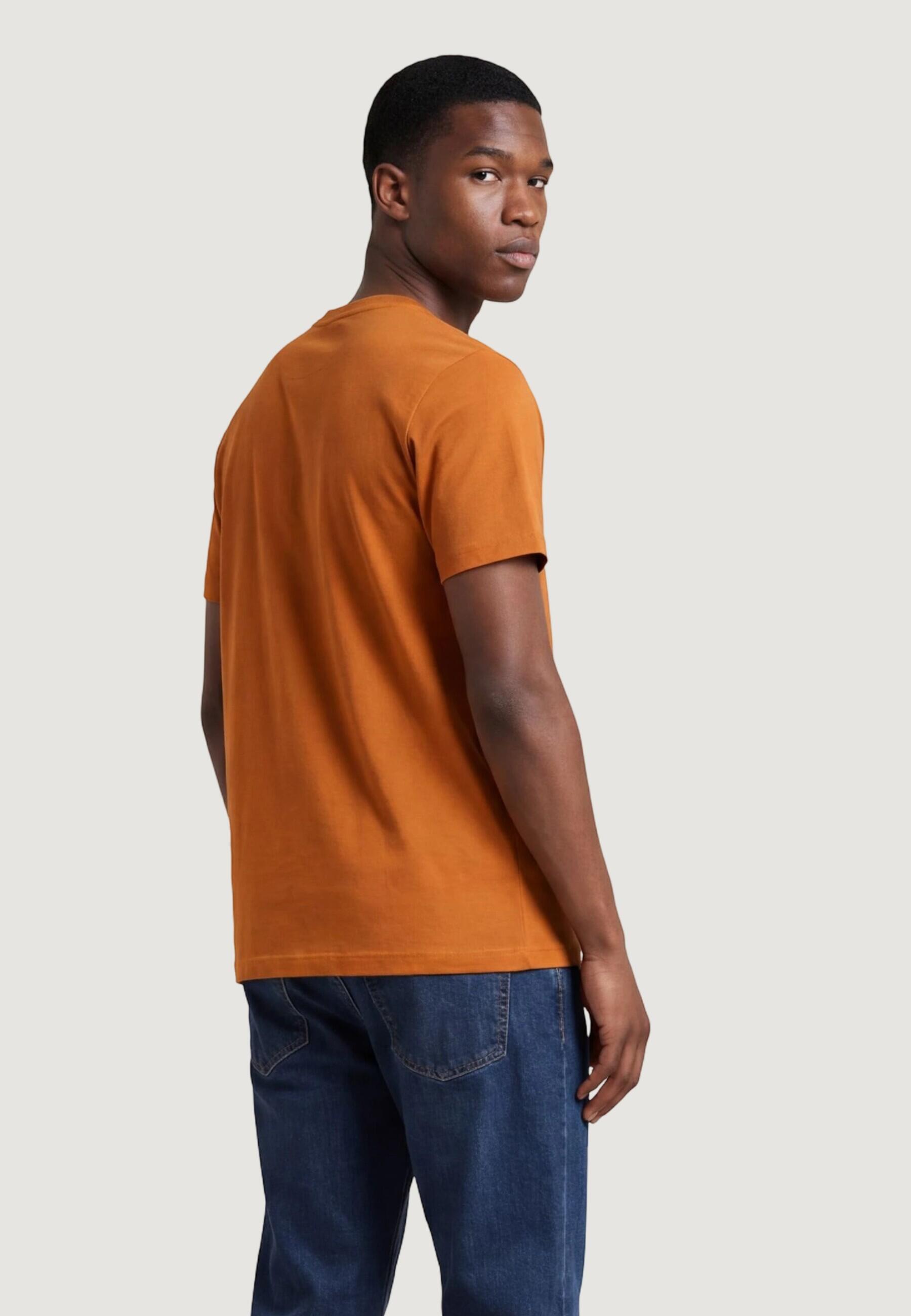 t-shirt crop top M EVOLUTION SIMPLE DOME REGULAR SHORT SL HOMME orange 2/5