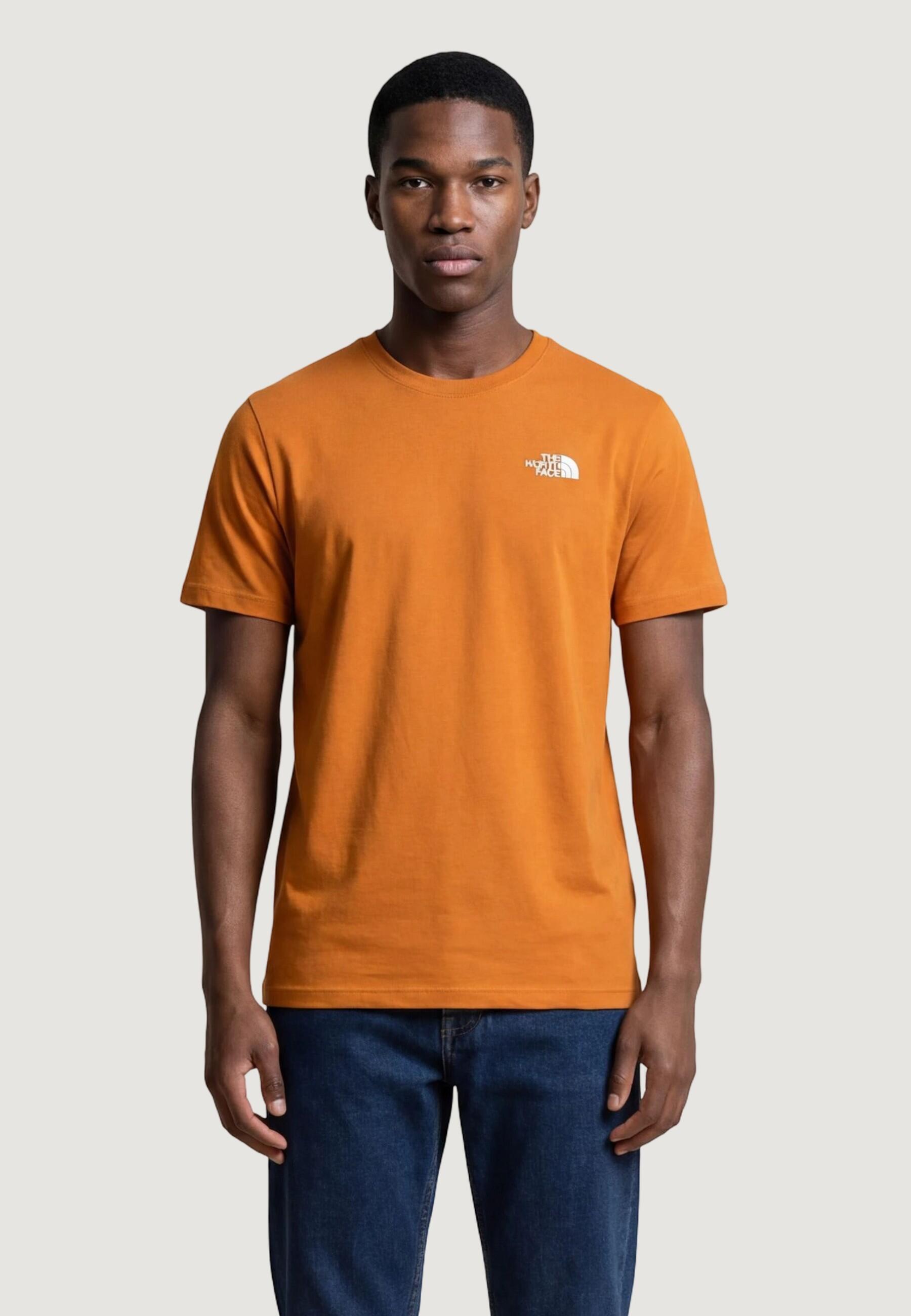 t-shirt crop top M EVOLUTION SIMPLE DOME REGULAR SHORT SL HOMME orange 1/5