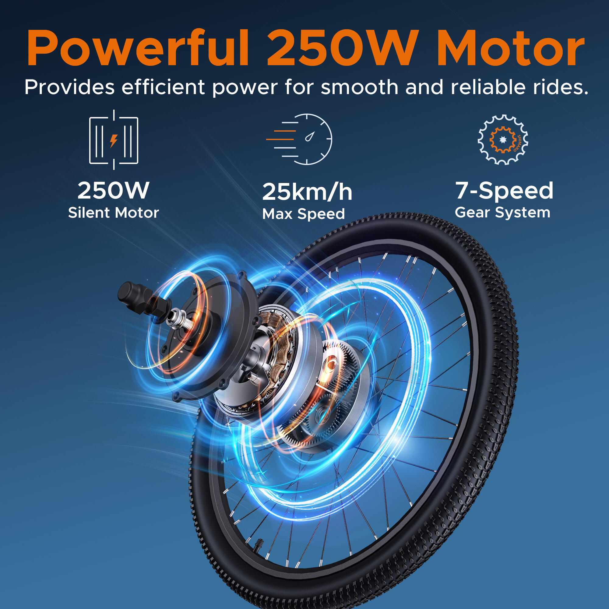 HillMiles MileTrail 1 elektrische fiets met 250W motor en 36V 13Ah accu 3/7