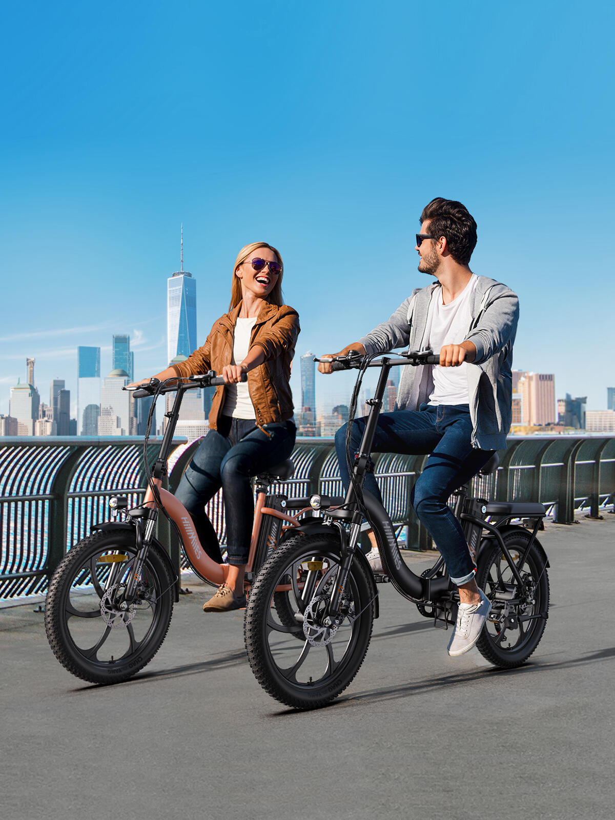 Bicicleta eléctrica HillMile, batería de 36 V y 13 Ah, autonomía de 100 km. 6/6