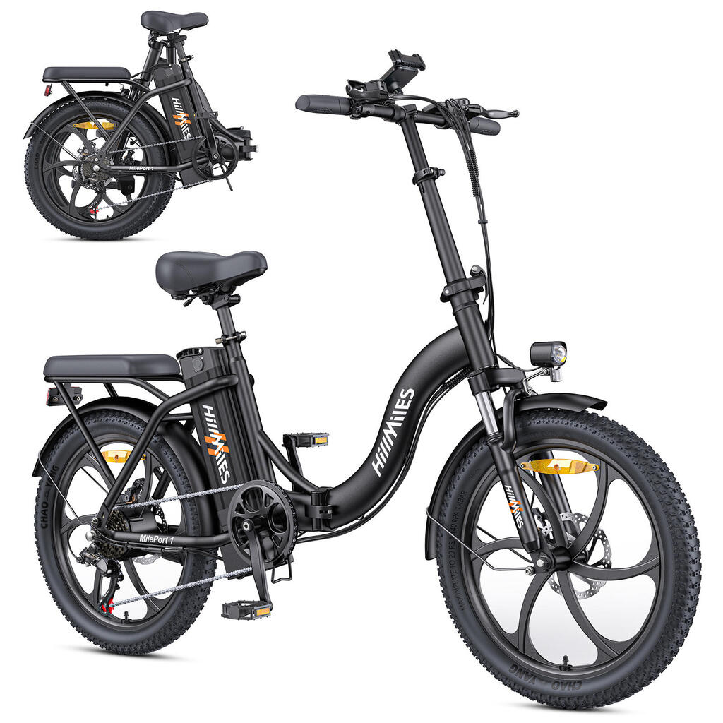 Сгъваем електрически градски велосипед HillMiles MilePort 1 250W 468Wh 20-инча