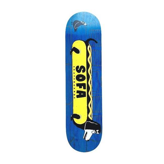 Planche de Skate – 8.125" – Hotdog-1 – Deck Bleu – Sofa Skateboards