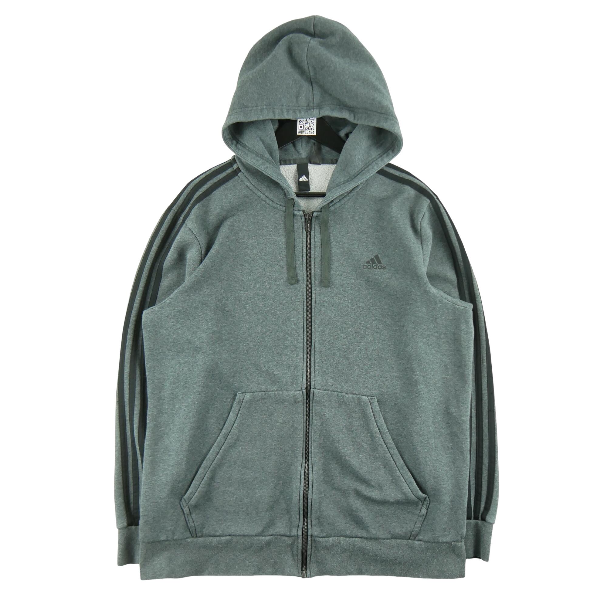 ADIDAS Reconditionné - Sweat à capuche Homme full-zip Gris - Excellent