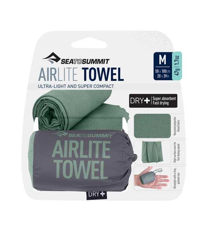Ręcznik turystyczny Airlite Towel L - Sage (60 X 120 Cm) 6/7