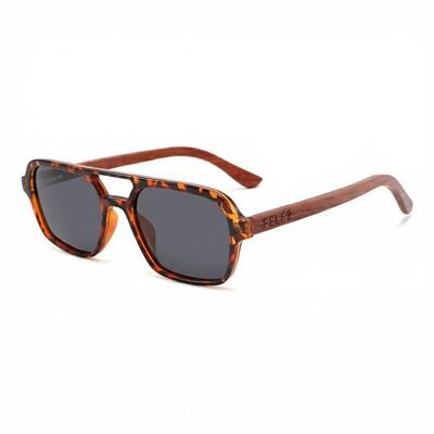 Zonnebril van hout feler 2539-7 unisex, maat 59 mm