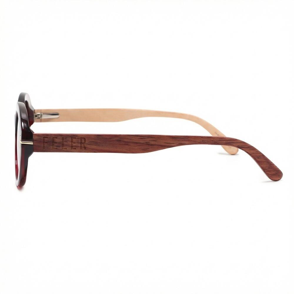 Gafas de Sol Feler 1611-5 Polarizadas de Madera Unisex 53 mm 3/6