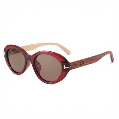 Zonnebril van hout feler 2611-3 unisex, maat 52 mm