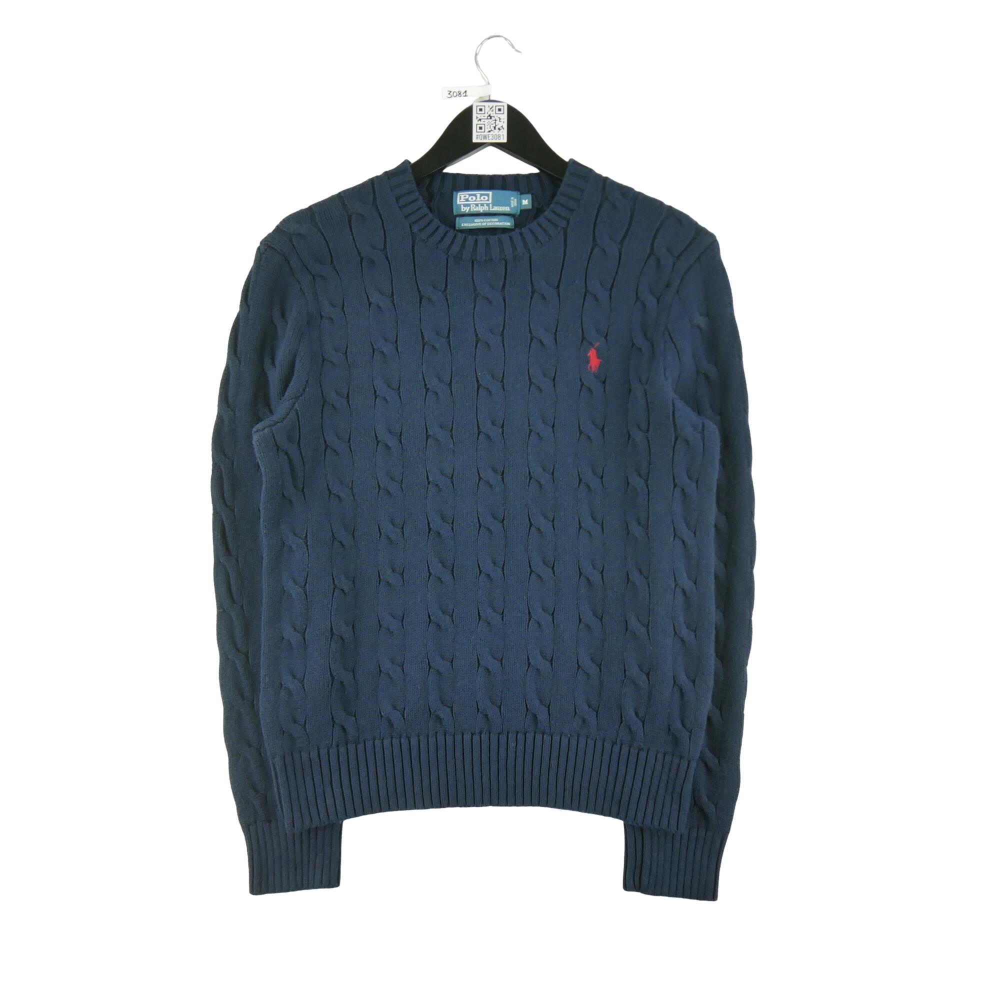 RALPH LAUREN Reconditionné - Pull Homme Cable Knit Marine - Excellent