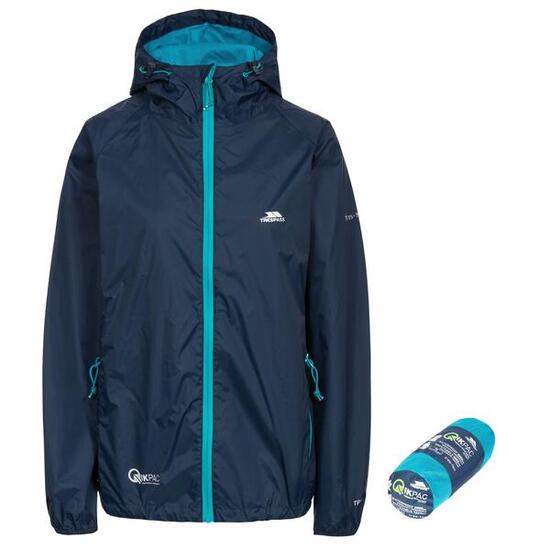 Trespass Qikpac Damen Regenjacke Blau