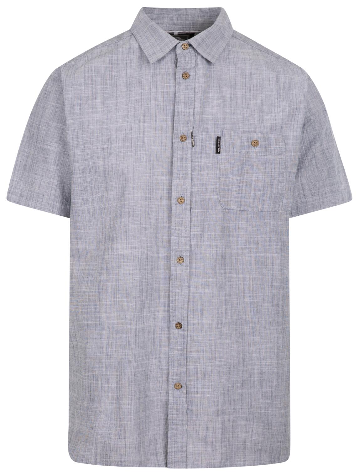 Trespass Basham - Chemise tissée décontractée pour homme Paon foncé 1/1