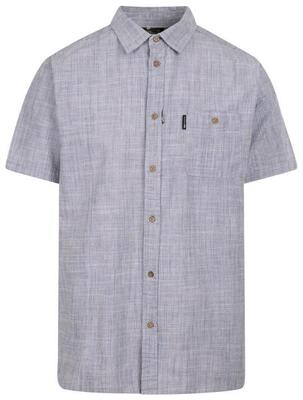 Trespass Basham - Camicia casual da uomo in tessuto Pavone scuro