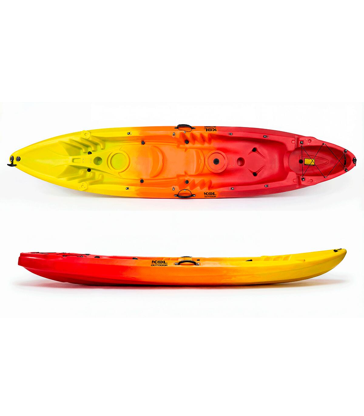 Caiaque duplo 2+1 Kol Outdoor Oceanus Aquasport (372 x 86 cm) 2/5