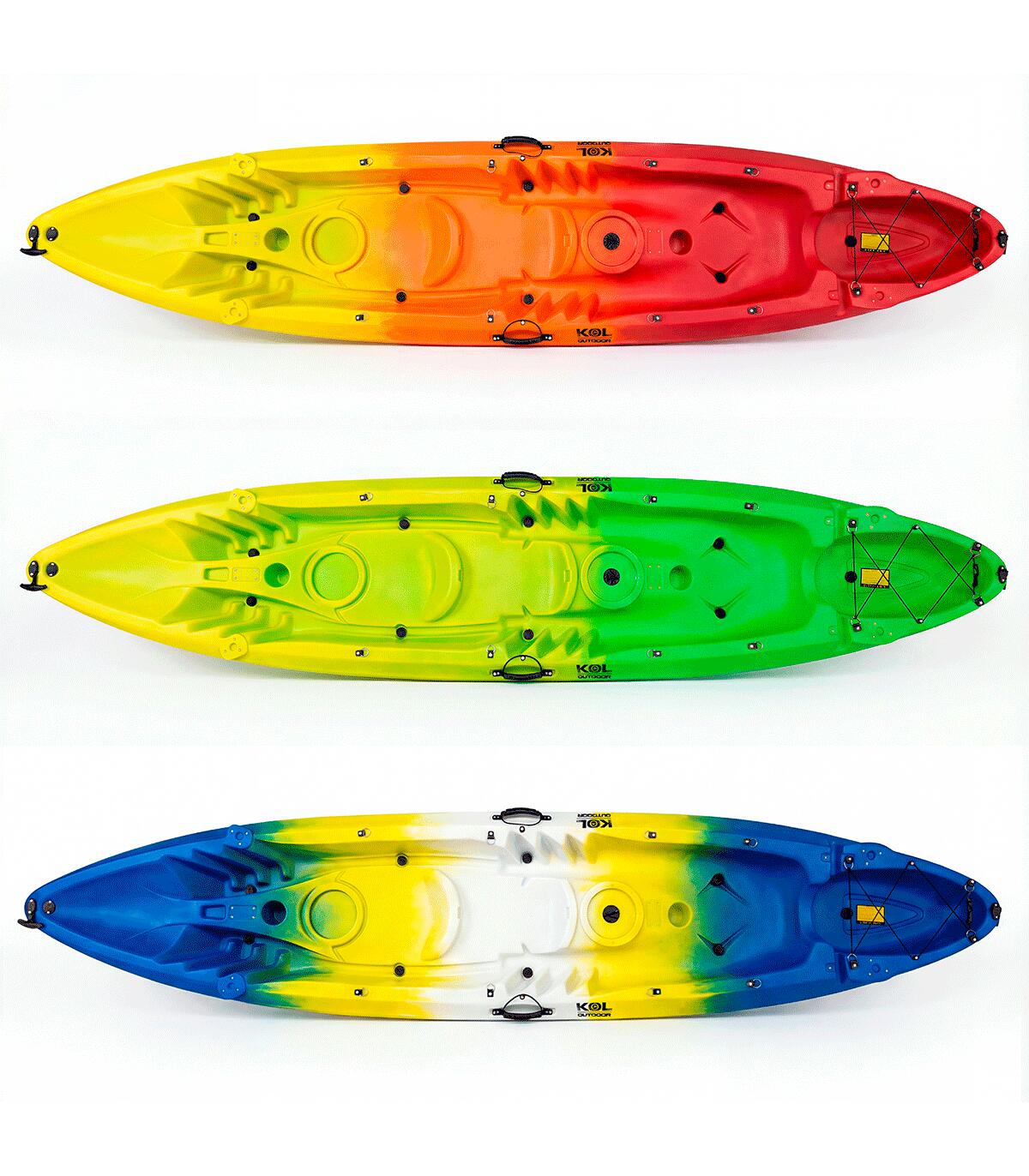 Caiaque duplo 2+1 Kol Outdoor Oceanus Aquasport (372 x 86 cm) 5/5