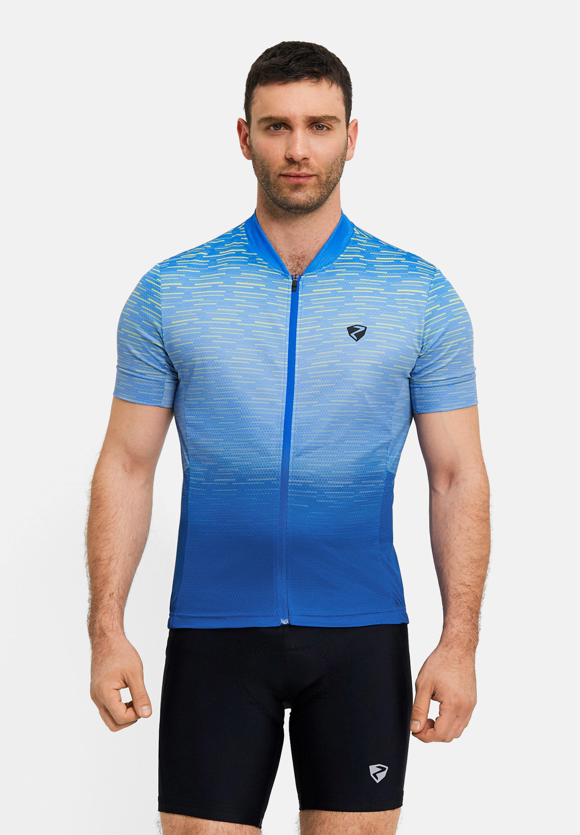 Kurzärmeliges Radtrikot NELETE-Z blau 3/5