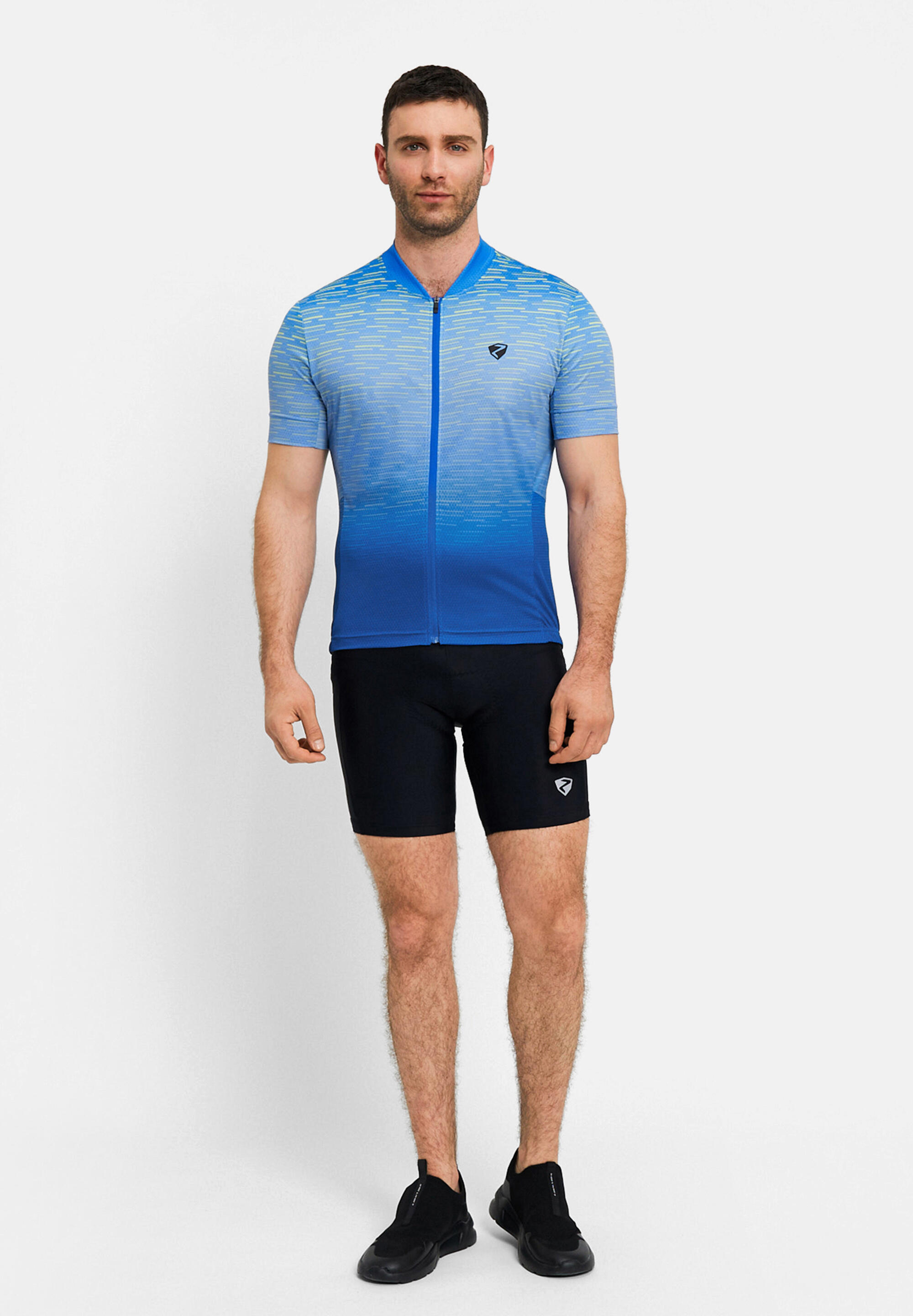 Kurzärmeliges Radtrikot NELETE-Z blau 4/5