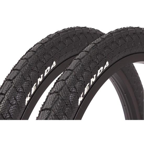 Zestaw opon BMX KENDA 20 cali x 1,95 cala czarny