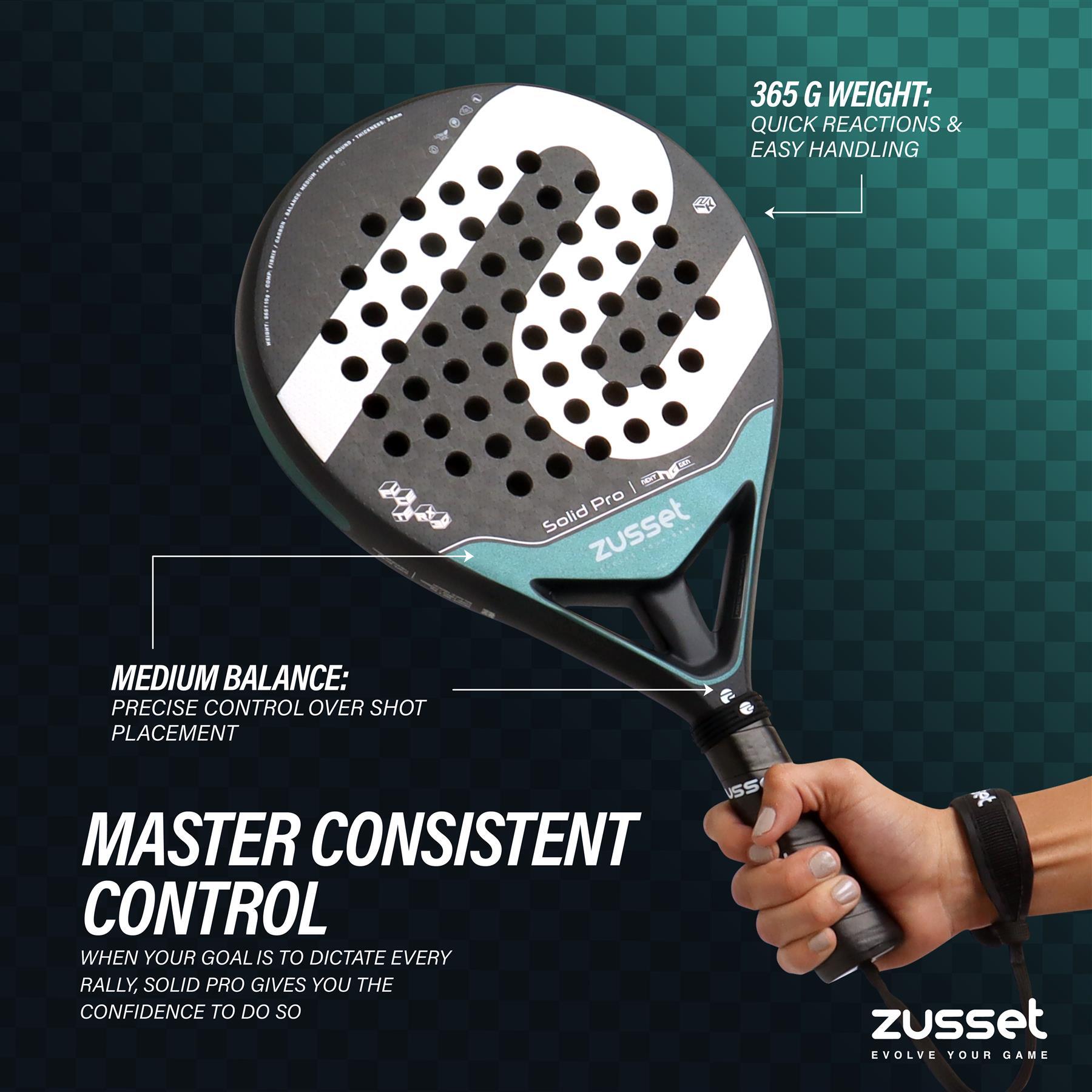 Raquete de Padel SOLID PRO 12K Carbon, Forma Redonda - Controle & Potência 7/7