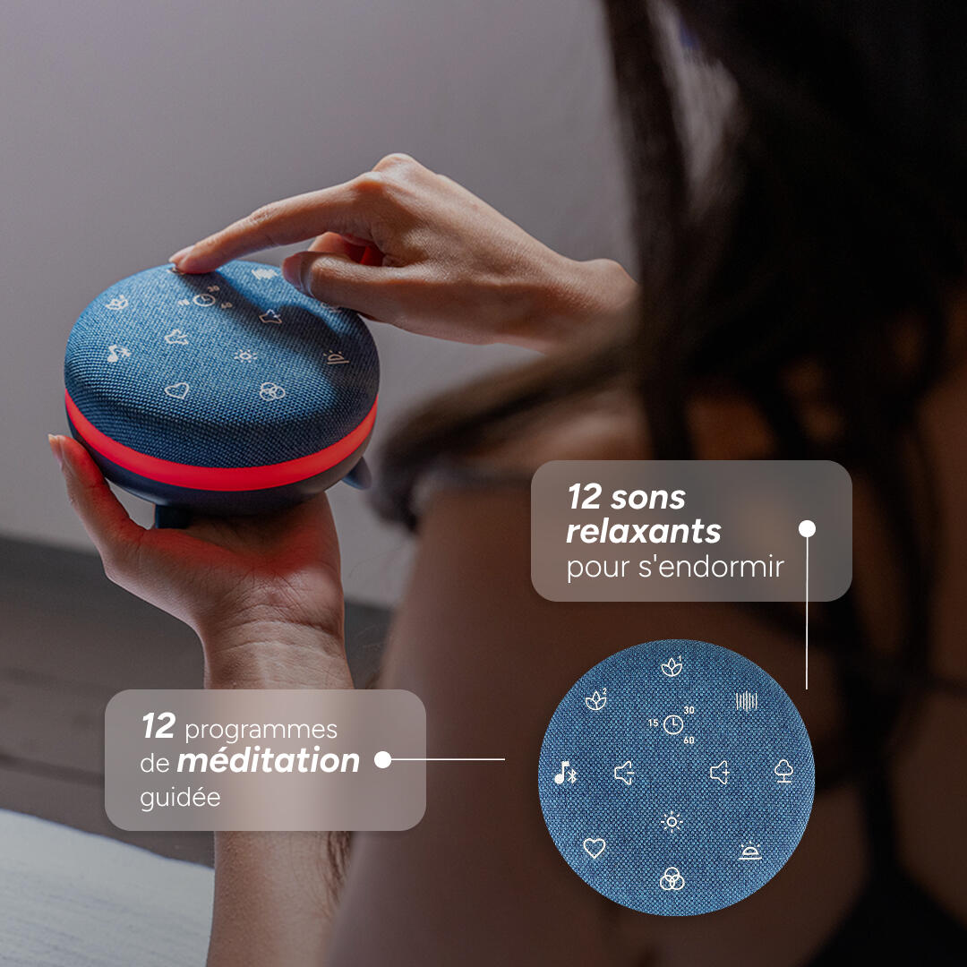 Aide à la relaxation, à la méditation et à l'endormissement. Bluetooth et USB-C. 3/7