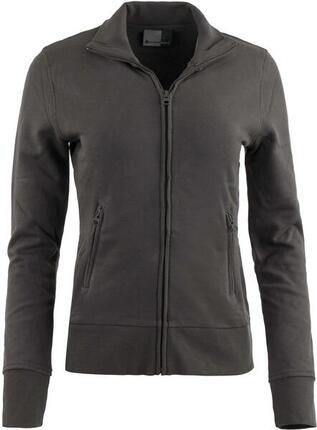 Sweat Femme Promodoro Veste Col Montant Gris