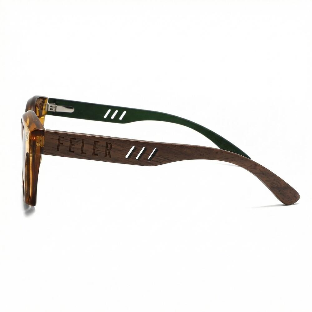 Gafas de Sol Feler 1588-3 Polarizadas de Madera Unisex 59 mm 3/4