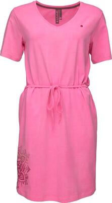 Damesjurk loap abzoka roze - ornamentprint, korte mouwen