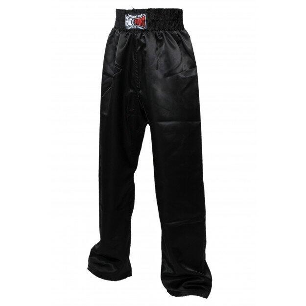 Pantalon de full-contact en satin noir 1/3