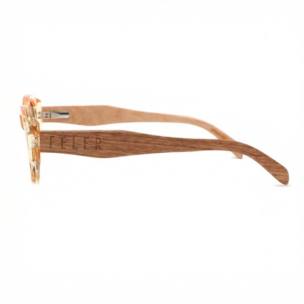 Sonnenbrille Feler 1617-2 Polarisiert aus Holz Unisex 54 mm 3/6