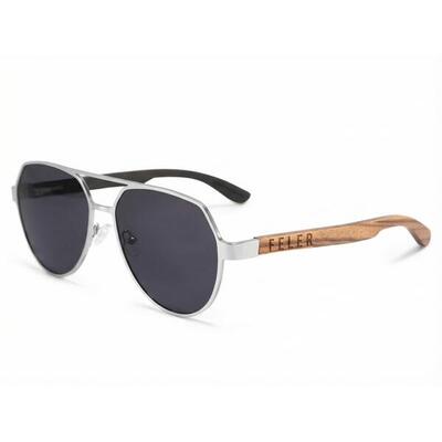 Zonnebril van hout feler 2805-3 unisex, maat 55 mm