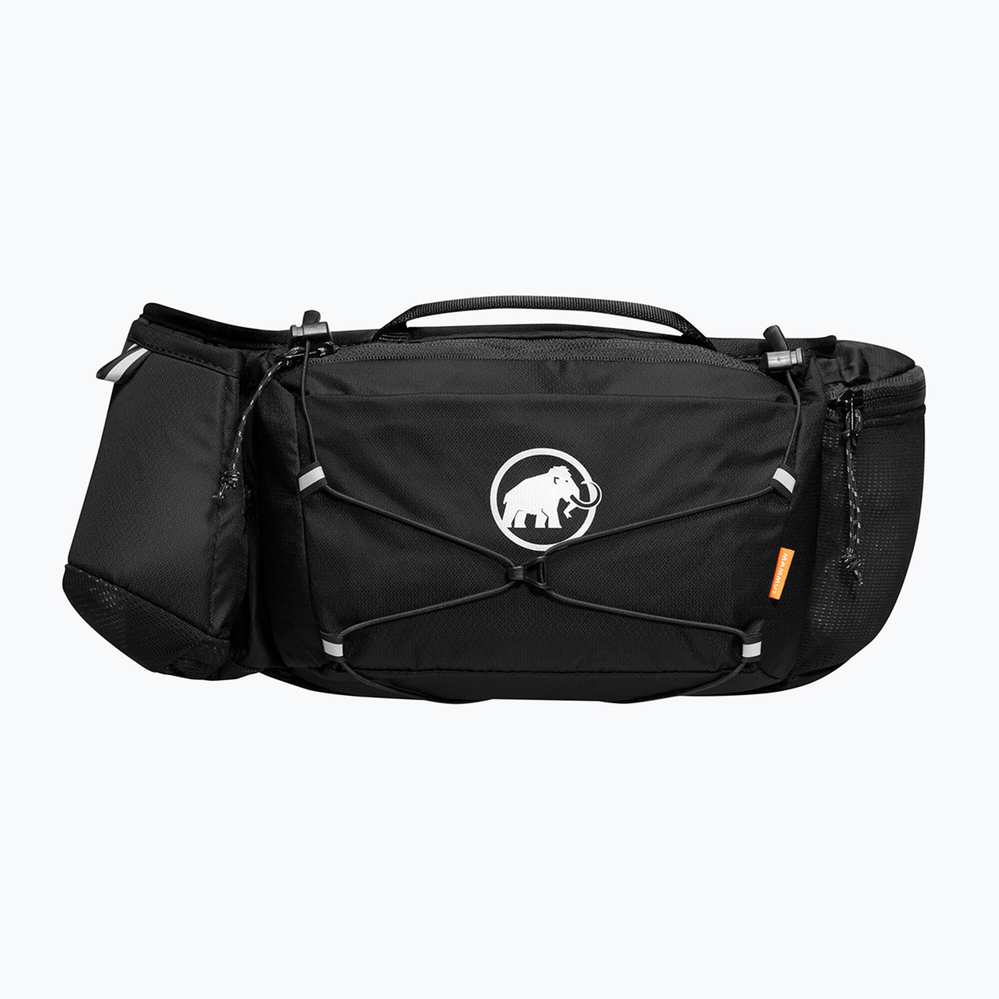 Riñonera MAMMUT Lithium Waistpack 3L negra reciclada con portabotellas 7/7