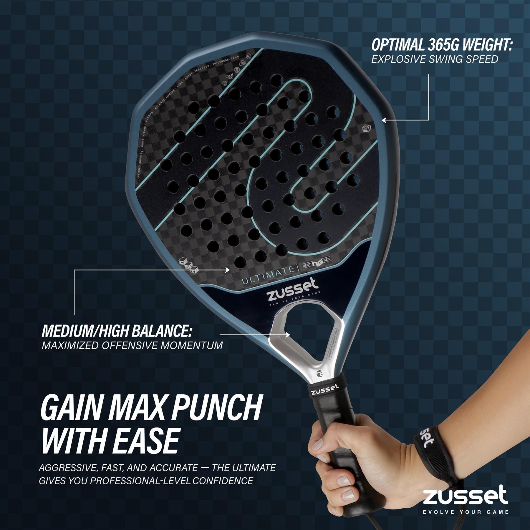Raquete de padel ULTIMATE 12K Carbon, formato de diamante - controlo máximo 7/7