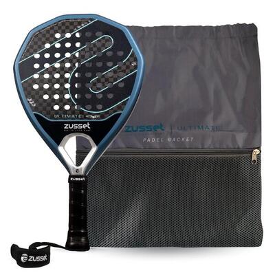 Padel racket ultimate 12k carbon, diamantvorm - maximale kracht & controle