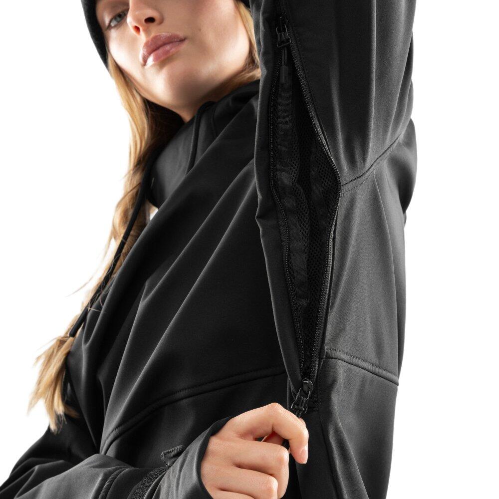 Damen Wintersport snowboardjacke für W1-W Skywalk Schwarz 5/8