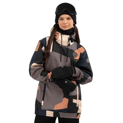 Dames wintersport snowboardjas w1-w sandboard zwart