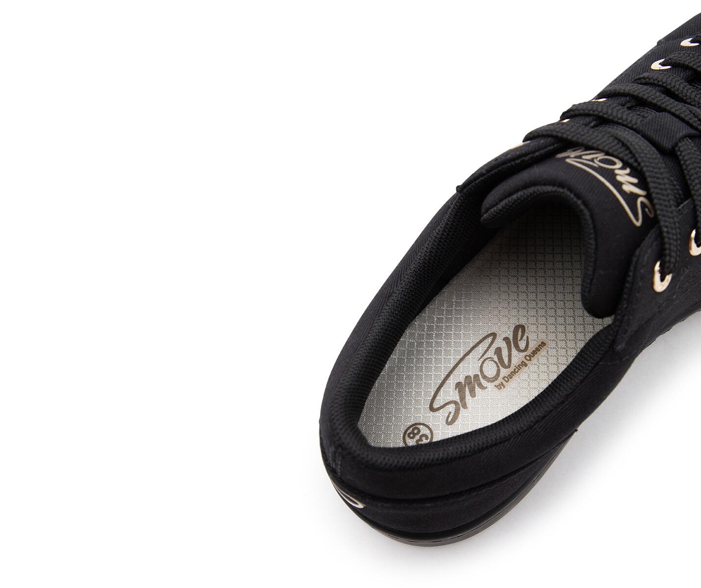 SMOVE Breeze Dance Sneaker in Schwarz mit schwarzer Sohle für Frauen 4/7