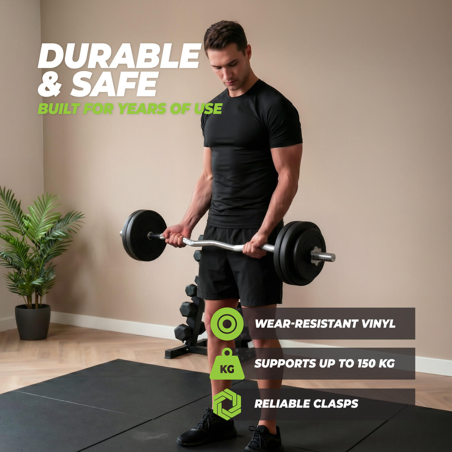 Vinyl EZ-Curl Set - Ensemble d'haltères - 20 kg 5/7